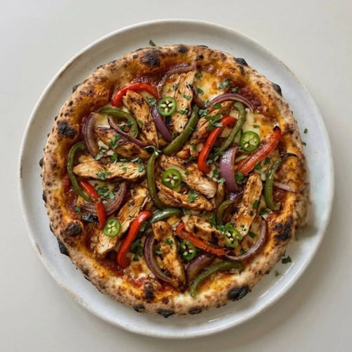 Moodang Chicken Fajita wood-fired pizza